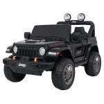 Elektrické autíčko Jeep Wrangler Rubicon Lift 4x4, 24V - čierne